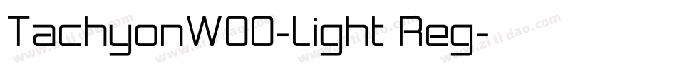 TachyonW00-Light Reg字体转换